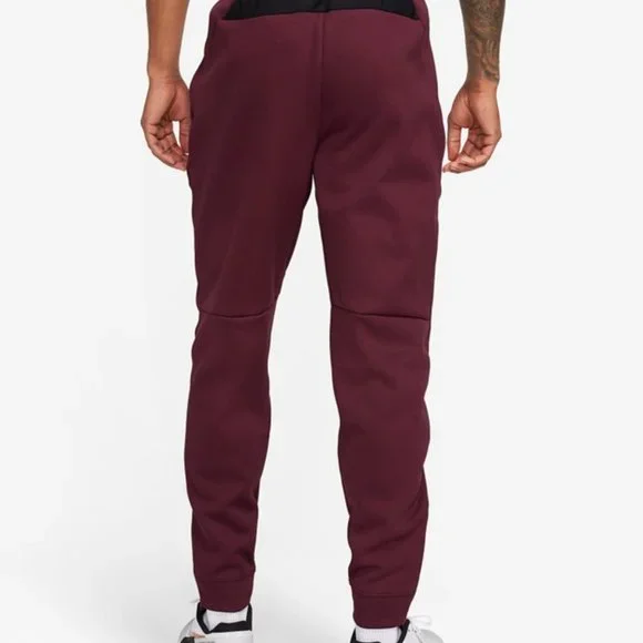 NWT [Nike] Therma Sphere Therma-FIT Burgundy Athletic Fitness Pants Men's Sz S - Picture 3 of 7